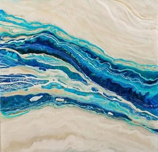 Ocean & shore: artwork by Kristi Moomey