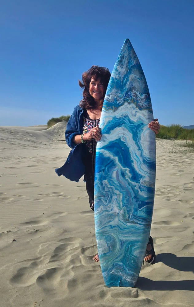 Ocean & shore: artwork by Kristi Moomey