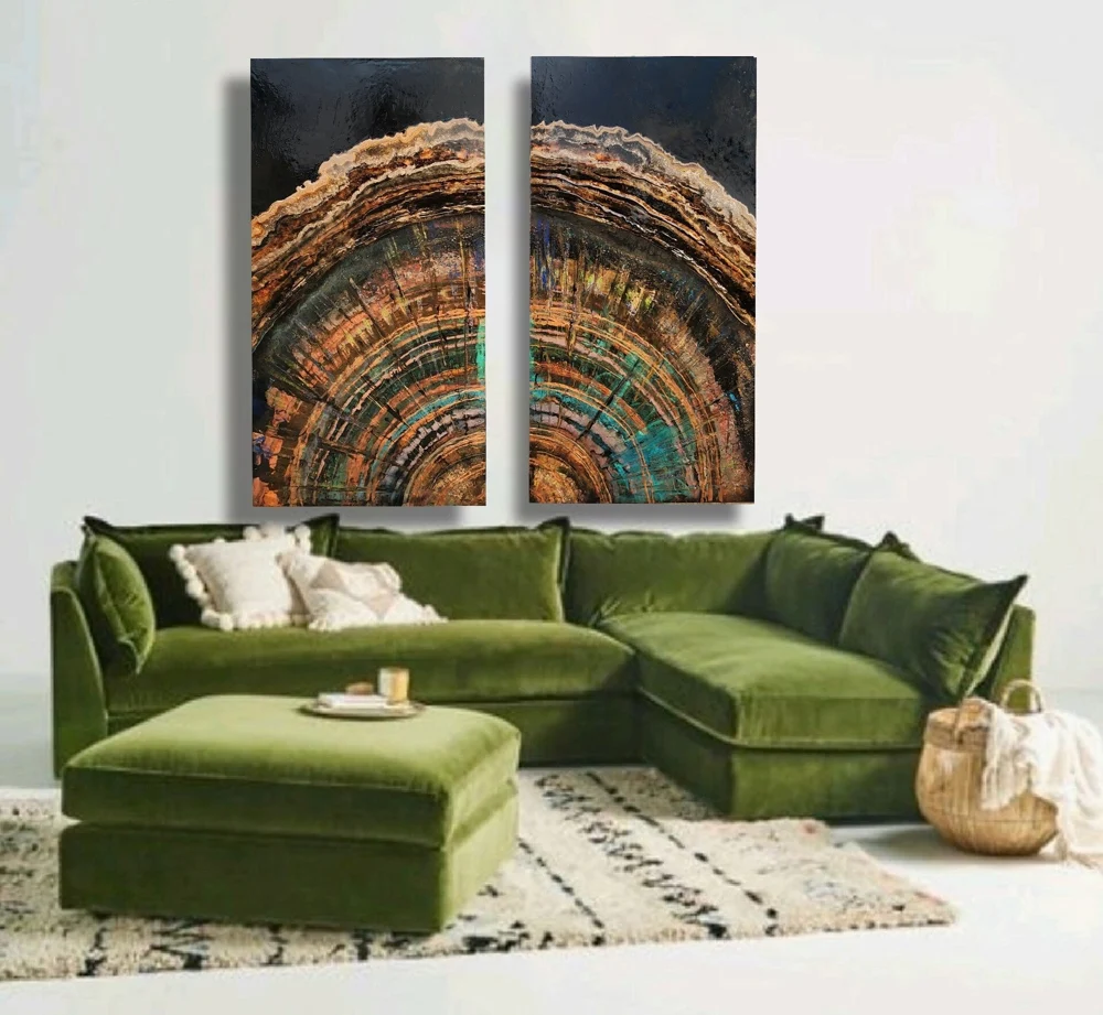 Slice of Life artwork shown in a room