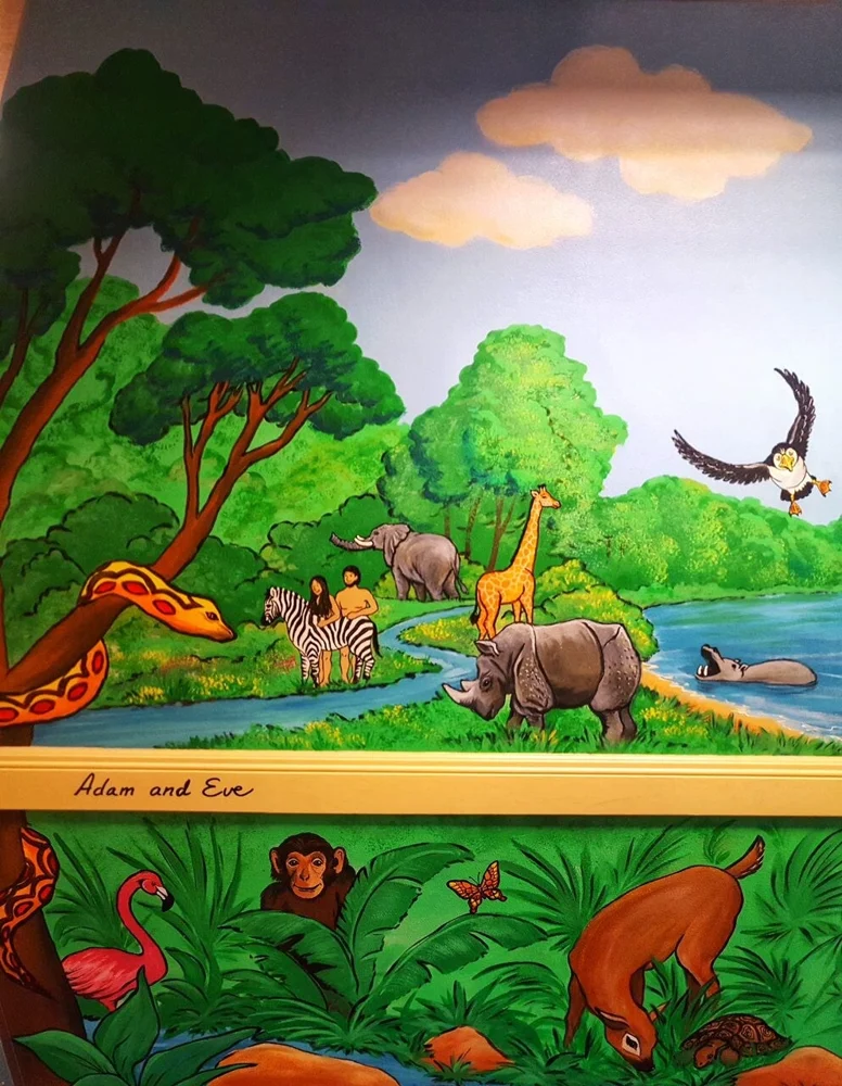 Murals: artwork by Kristi Moomey