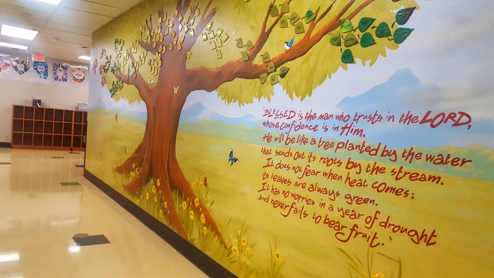Murals: artwork by Kristi Moomey