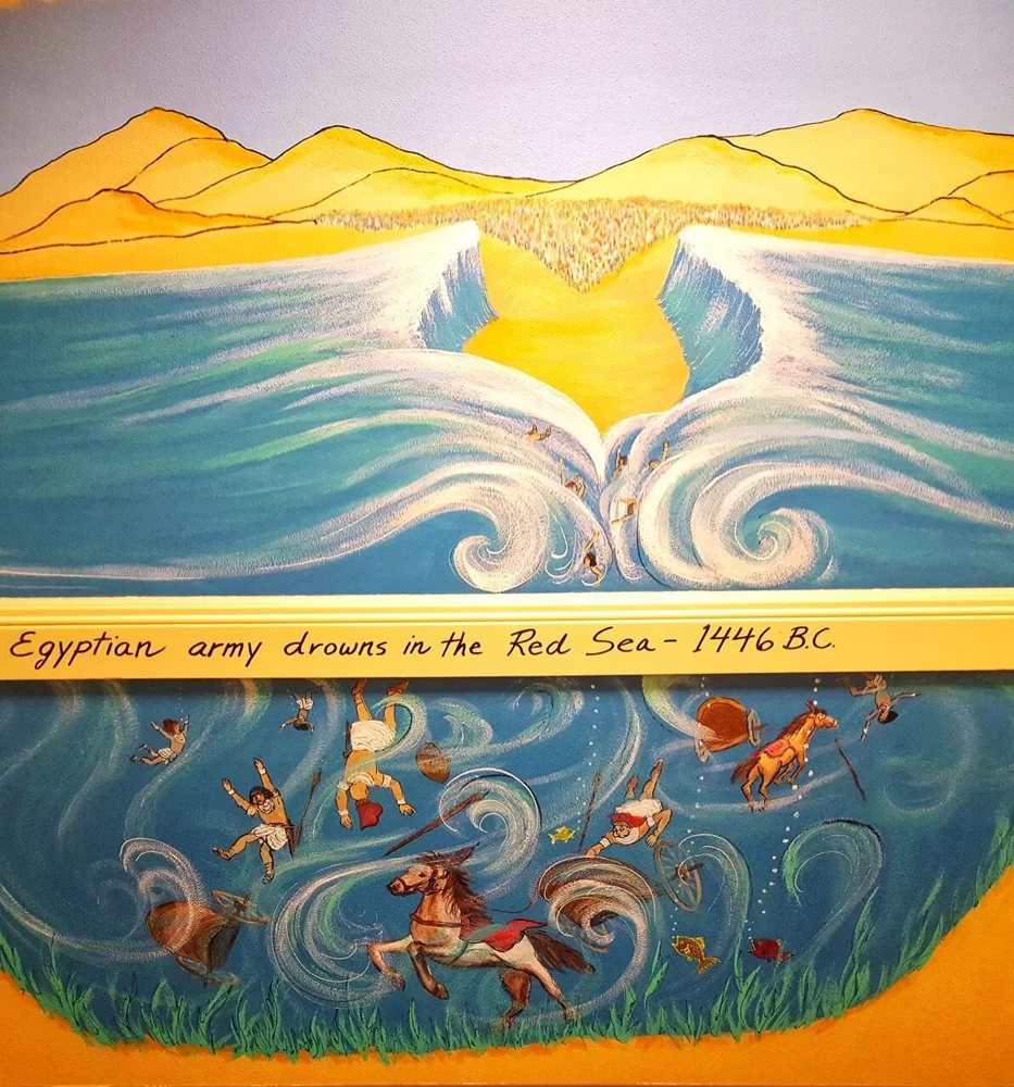 Murals: artwork by Kristi Moomey