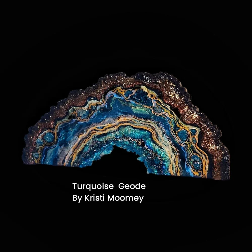 Geodes & minerals: artwork by Kristi Moomey