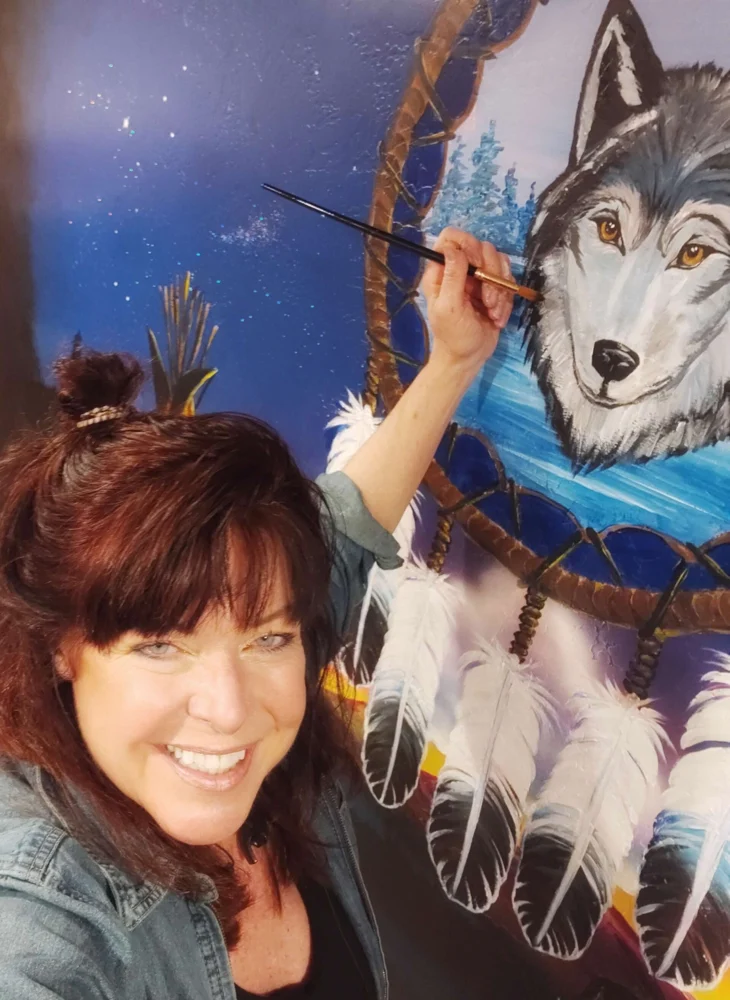 Murals: artwork by Kristi Moomey