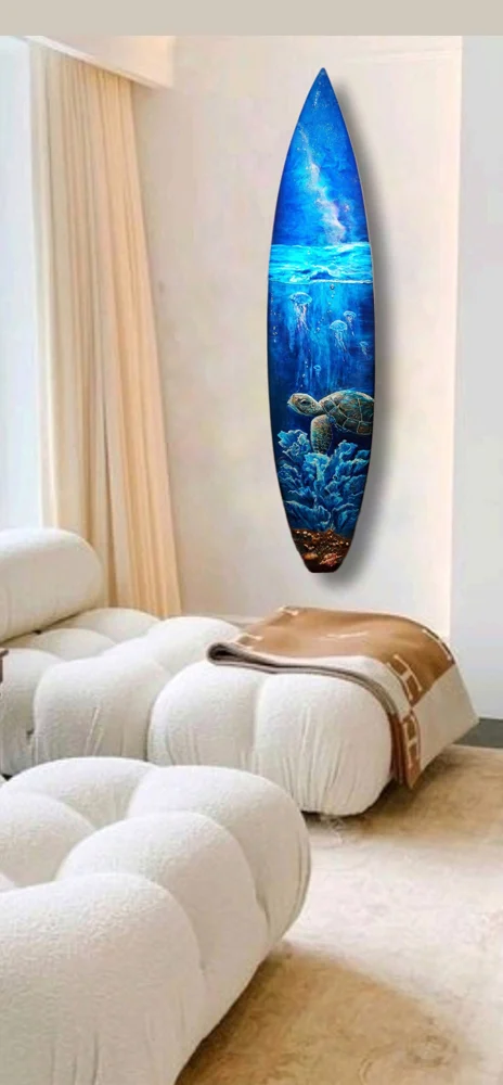 Ocean & shore: artwork by Kristi Moomey