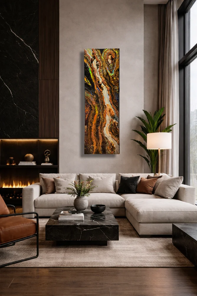 Abstract expressions: artwork by Kristi Moomey