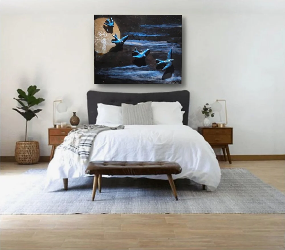 Ocean & shore: artwork by Kristi Moomey