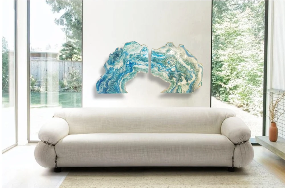 Ocean & shore: artwork by Kristi Moomey