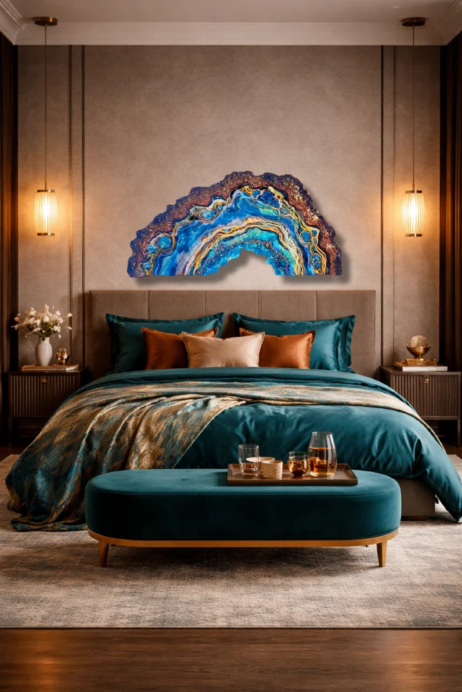 Geodes & minerals: artwork by Kristi Moomey