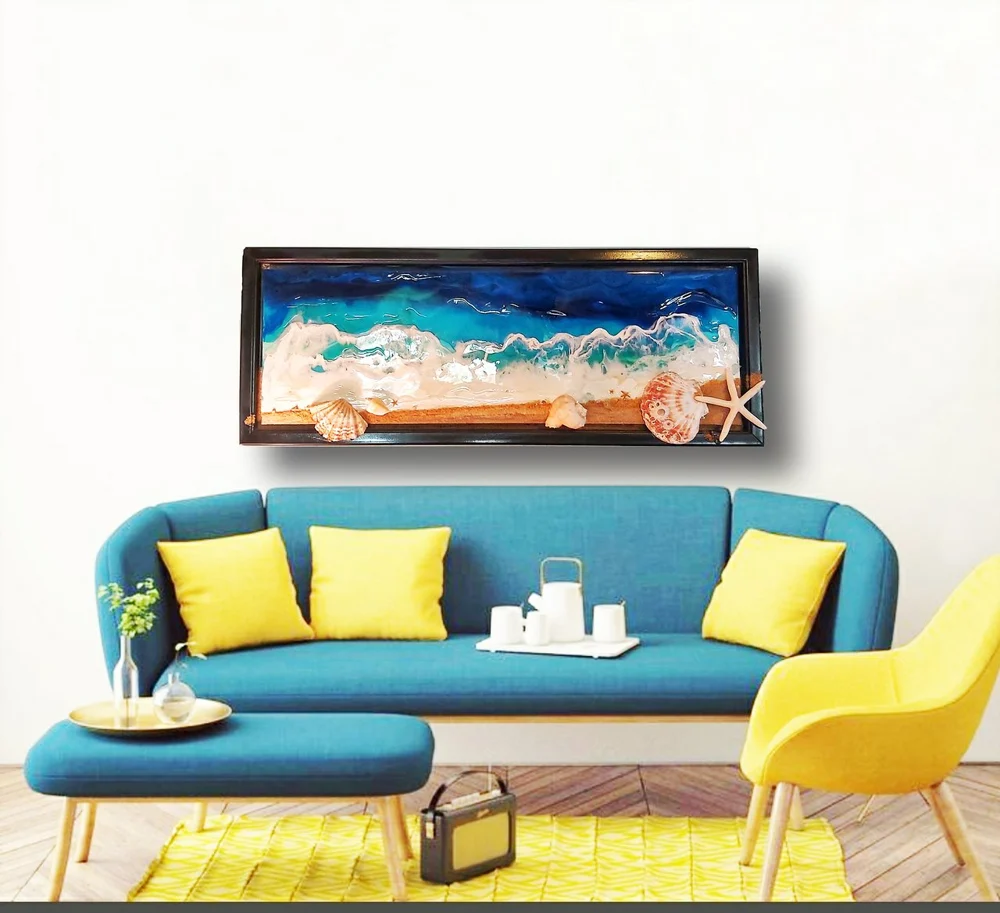 Ocean & shore: artwork by Kristi Moomey